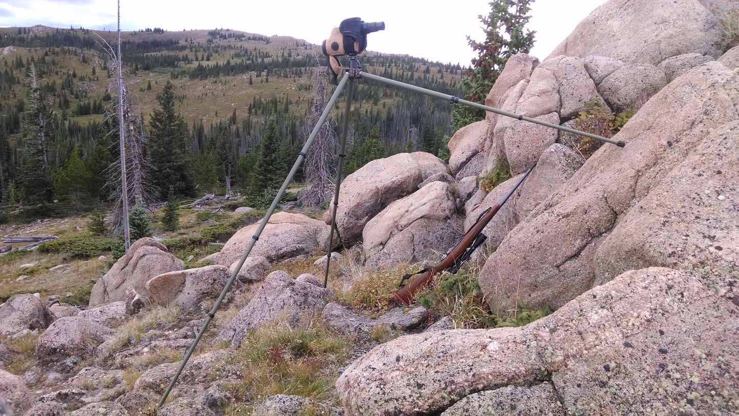 Glassing with a tripod